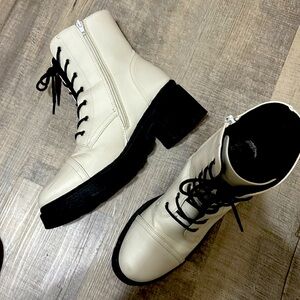 White boots shoes